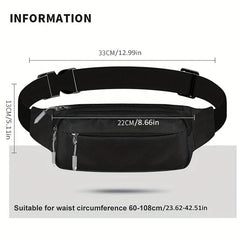 Nylon Waterproof Waist Bag for Running and Travelling