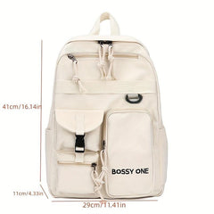 Large Capacity Preppy Backpack Travel Daypack Laptop Backpack