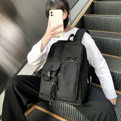 Large Capacity Preppy Backpack Travel Daypack Laptop Backpack