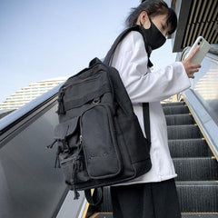 Large Capacity Preppy Backpack Travel Daypack Laptop Backpack