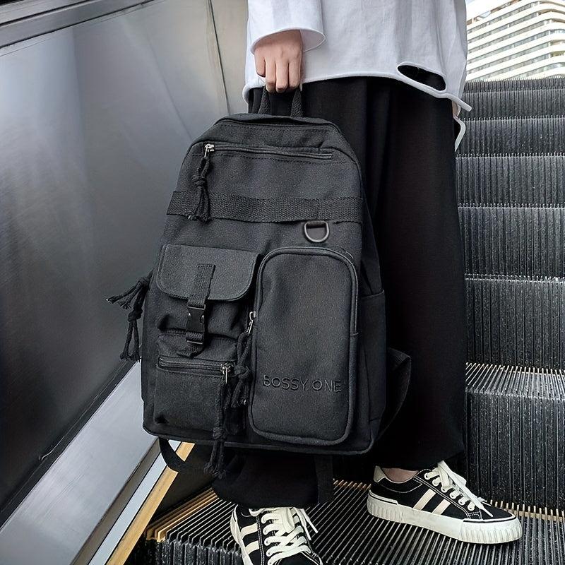 Large Capacity Preppy Backpack Travel Daypack Laptop Backpack