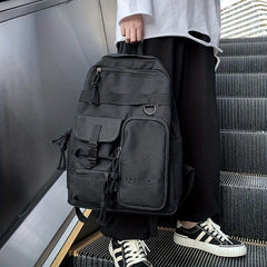 Large Capacity Preppy Backpack Travel Daypack Laptop Backpack