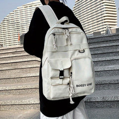 Large Capacity Preppy Backpack Travel Daypack Laptop Backpack