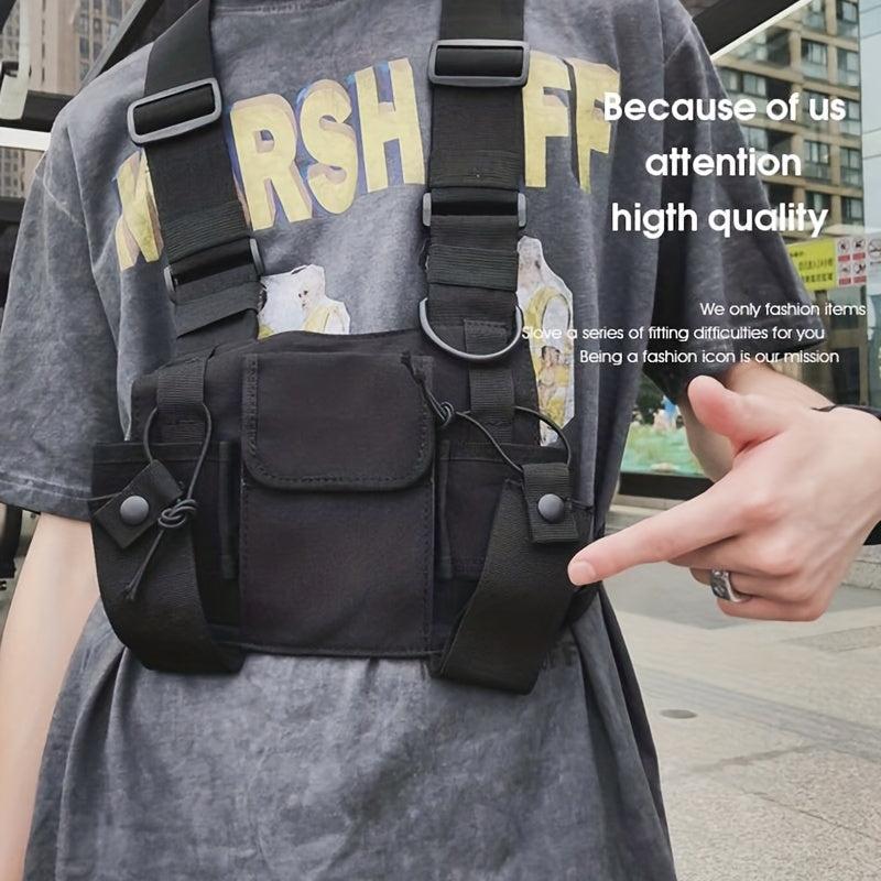 Men's Tactical Chest Rig Vest Bag for Outdoor Sports