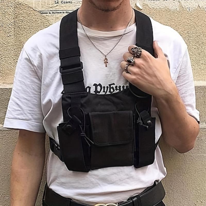 Men's Tactical Chest Rig Vest Bag for Outdoor Sports