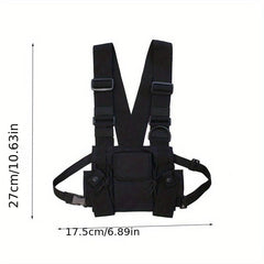 Men's Tactical Chest Rig Vest Bag for Outdoor Sports