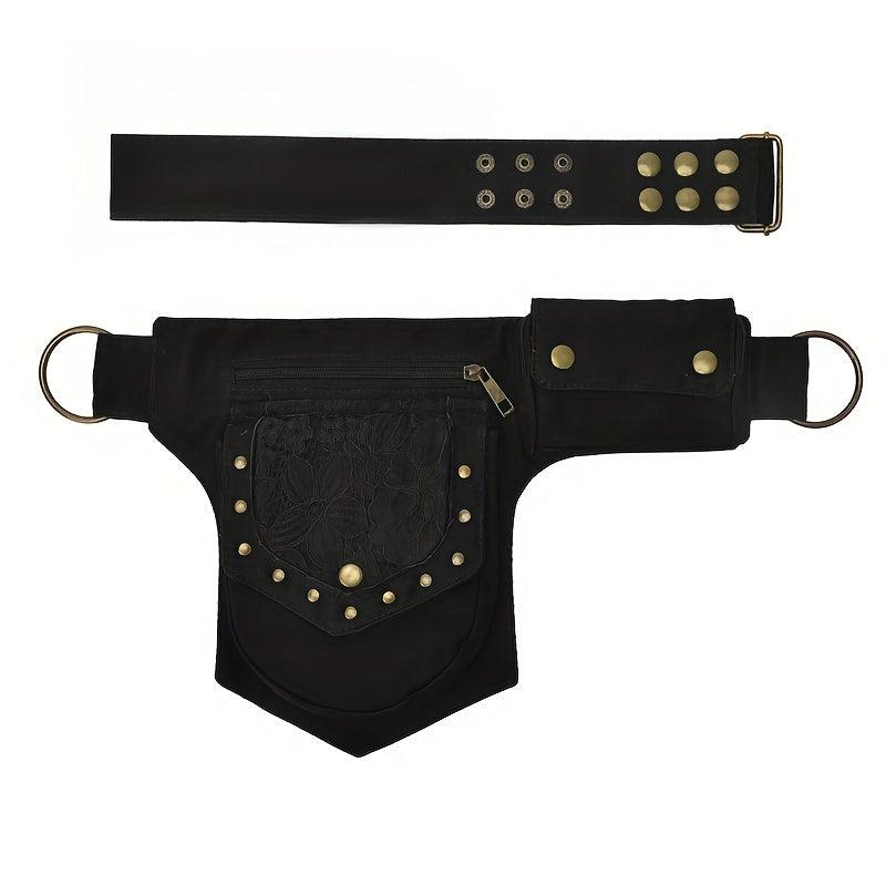 Casual Thigh Drop Leg Bag Lace Decor Waist Bag For Travel Outdoor