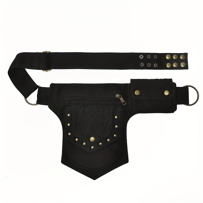 Casual Thigh Drop Leg Bag Lace Decor Waist Bag For Travel Outdoor