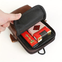 Men's Leather Waist Bag Mobile Phone Case