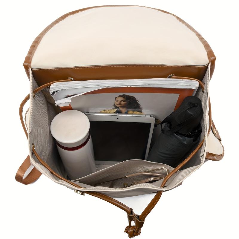 Large Capacity Travel Backpack Lightweight Portable Preppy School Bag