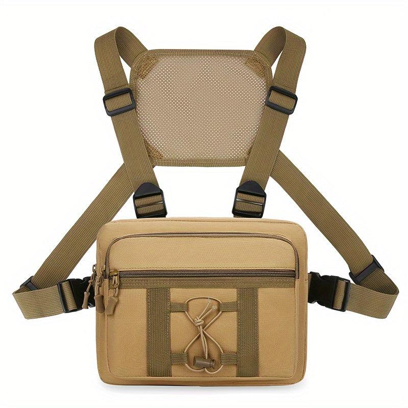 Nylon Tactical Chest Bag Sports Vest Chest Bag Outdoor Tooling Vest