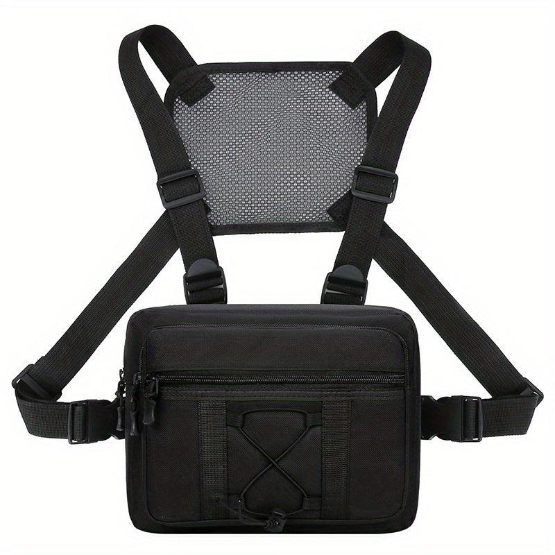 Nylon Tactical Chest Bag Sports Vest Chest Bag Outdoor Tooling Vest