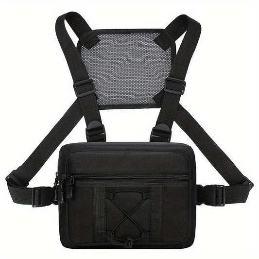 Nylon Tactical Chest Bag Sports Vest Chest Bag Outdoor Tooling Vest