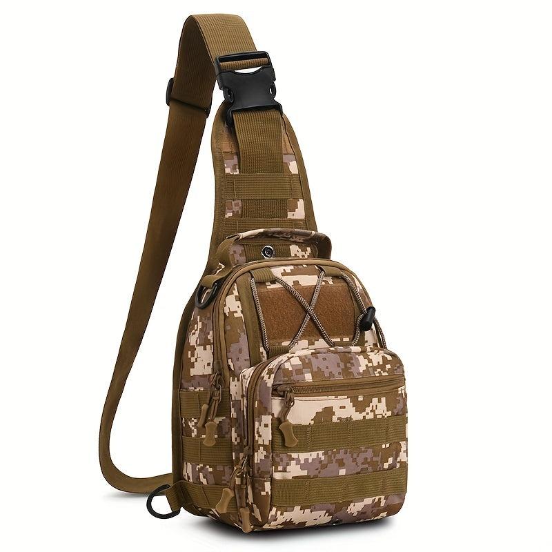 Men's Waterproof Camo Chest Bag Tactical Large Capacity Chest Bag