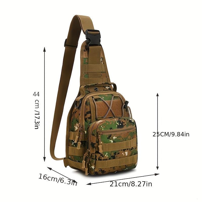 Men's Waterproof Camo Chest Bag Tactical Large Capacity Chest Bag