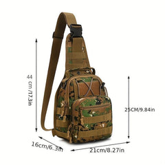 Men's Waterproof Camo Chest Bag Tactical Large Capacity Chest Bag