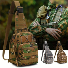 Men's Waterproof Camo Chest Bag Tactical Large Capacity Chest Bag