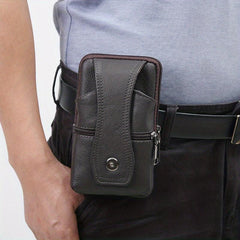 Men's Casual Outdoor Sports Waist Bag Large Capacity Double layer Waist Bag