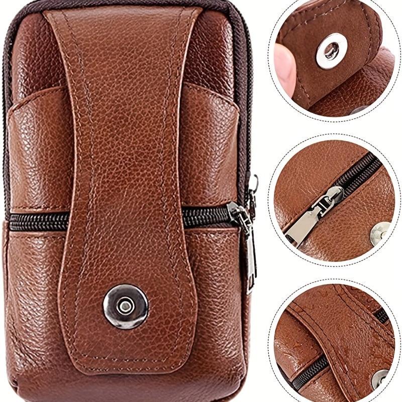 Men's Casual Outdoor Sports Waist Bag Large Capacity Double layer Waist Bag