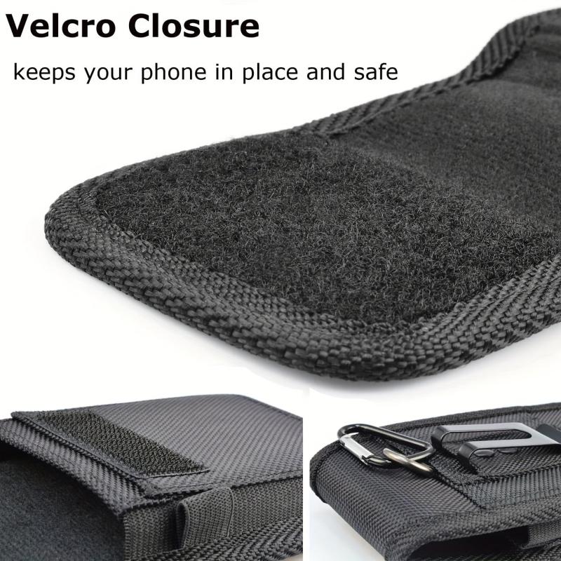 Casual Vertical Nylon Mobile Phone Bag with Card Slot