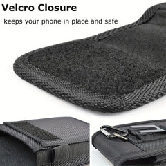 Casual Vertical Nylon Mobile Phone Bag with Card Slot