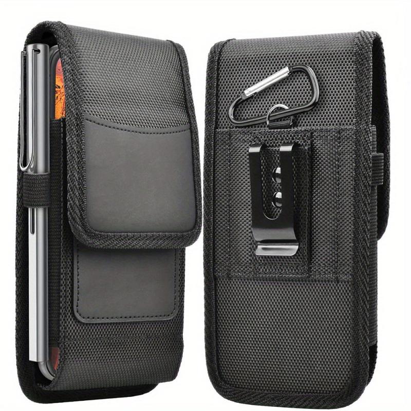 Casual Vertical Nylon Mobile Phone Bag with Card Slot