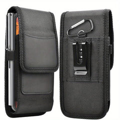 Casual Vertical Nylon Mobile Phone Bag with Card Slot