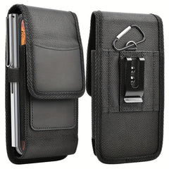 Casual Vertical Nylon Mobile Phone Bag with Card Slot