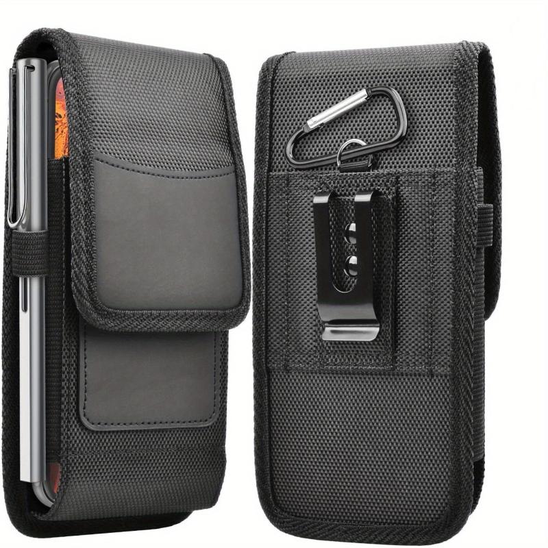 Casual Vertical Nylon Mobile Phone Bag with Card Slot
