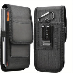 Casual Vertical Nylon Mobile Phone Bag with Card Slot