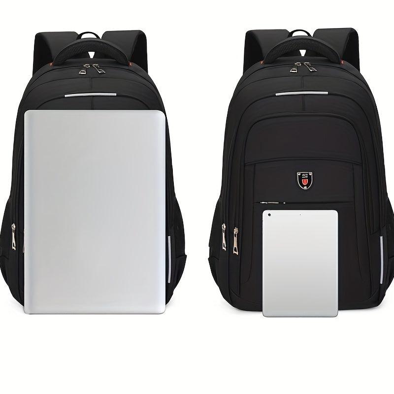 Large Capacity Zipper Backpack Lightweight Rucksack for Business Laptop