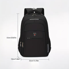 Large Capacity Zipper Backpack Lightweight Rucksack for Business Laptop