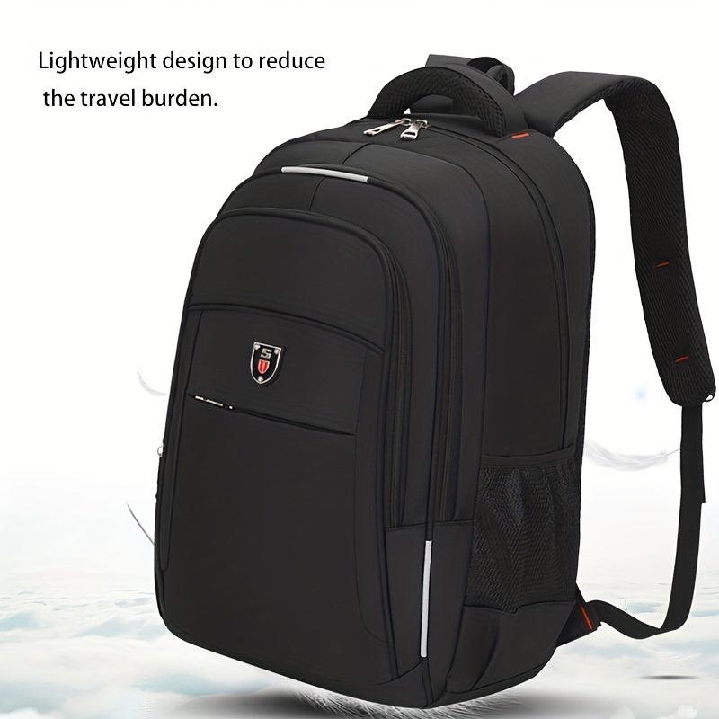 Large Capacity Zipper Backpack Lightweight Rucksack for Business Laptop