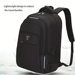 Large Capacity Zipper Backpack Lightweight Rucksack for Business Laptop
