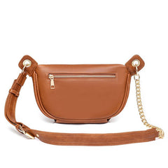 Vintage Casual Crossbody Bag Retro PU Chest Bag Waist Bag