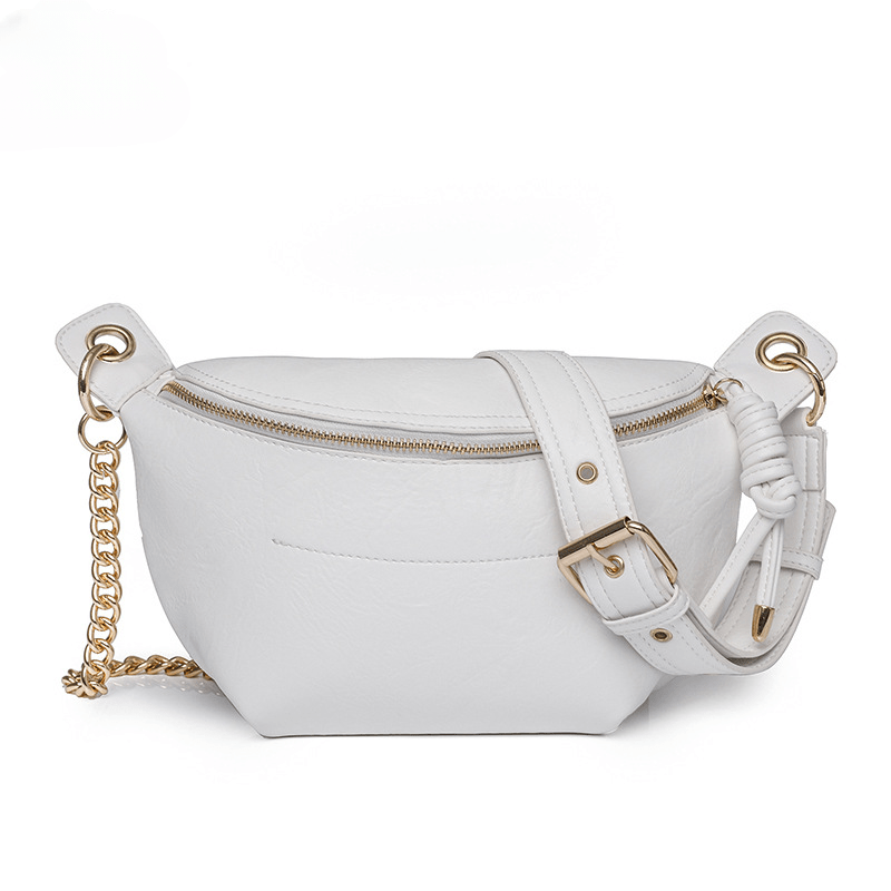 Vintage Casual Crossbody Bag Retro PU Chest Bag Waist Bag