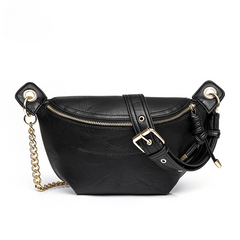 Vintage Casual Crossbody Bag Retro PU Chest Bag Waist Bag