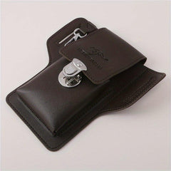 Casual PU Leather Waist Bag for Keys and Phone