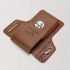 Casual PU Leather Waist Bag for Keys and Phone