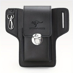 Casual PU Leather Waist Bag for Keys and Phone
