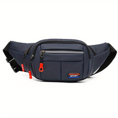 Men's Multifunctional Waist Bag Fanny Pack Waterproof Oxford Cloth Waist Bag