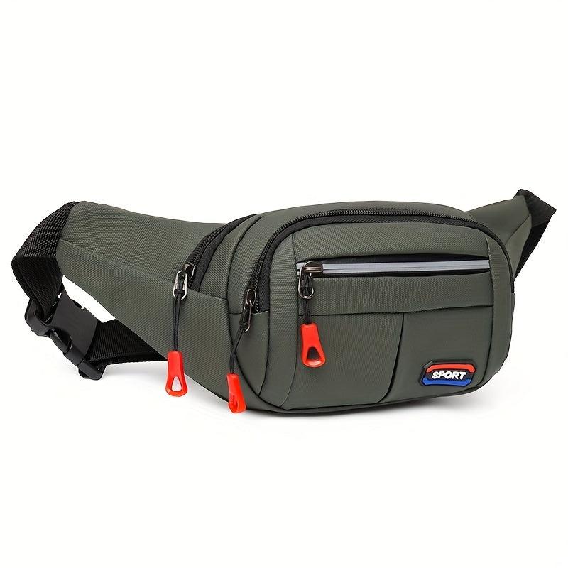 Men's Multifunctional Waist Bag Fanny Pack Waterproof Oxford Cloth Waist Bag
