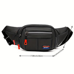 Men's Multifunctional Waist Bag Fanny Pack Waterproof Oxford Cloth Waist Bag