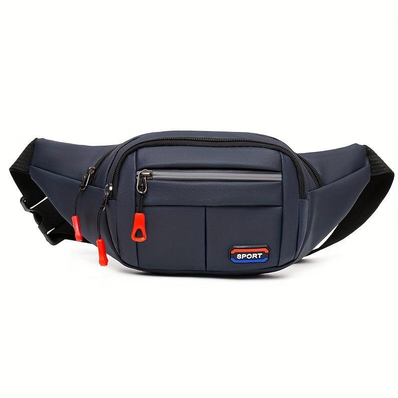 Men's Multifunctional Waist Bag Fanny Pack Waterproof Oxford Cloth Waist Bag