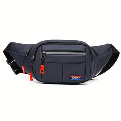 Men's Multifunctional Waist Bag Fanny Pack Waterproof Oxford Cloth Waist Bag