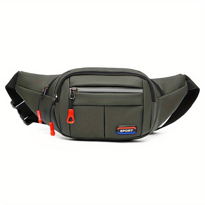 Men's Multifunctional Waist Bag Fanny Pack Waterproof Oxford Cloth Waist Bag
