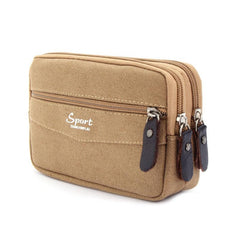 Canvas Belt Bag Men's Large Capacity Waist Bag