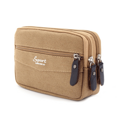 Canvas Belt Bag Men's Large Capacity Waist Bag