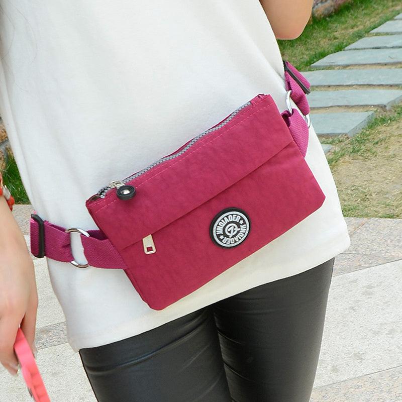 Men's Waterproof Nylon Waist Bag for Daily Commute