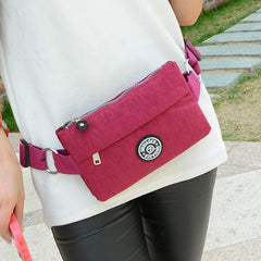 Men's Waterproof Nylon Waist Bag for Daily Commute